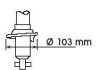 Амортизатор задній Nissan Almera N15 95-98 (газ.) (103 mm) KYB 341186 (фото 2)