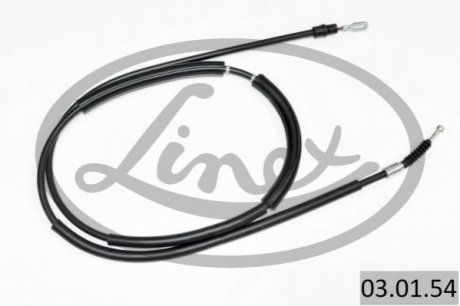 Трос ручника (задній) (R) Audi A4 00-09 (2010/1840 мм) LINEX 03.01.54 (фото 1)