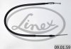 Трос ручника (задній) (L) Citroen C8/Peugeot 807 02- (1041/840mm) LINEX 09.01.59 (фото 2)