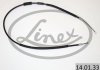 Трос ручника (задній) (L) Fiat Punto 93-99 (1457/1280 мм) LINEX 14.01.33 (фото 2)