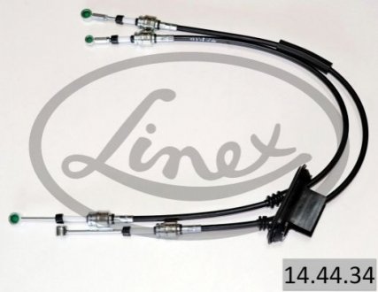 Трос куліси Fiat Doblo 1.3-1.9 D/JTD 01- (2x1140/1124) LINEX 14.44.34 (фото 1)