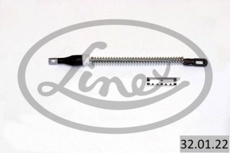 Трос ручника Opel Combo 01- (182mm) LINEX 32.01.22 (фото 1)