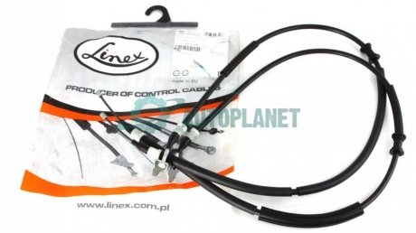 Трос ручника Chevrolet Corsa/Opel Astra G 00- (1254/1060+1254/1060) (к-кт) LINEX 32.01.66 (фото 1)