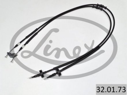 Трос ручника (задній) Opel Zafira A 1.6-2.2DTI 16V 00-05 (1680/1495+1495) LINEX 32.01.73 (фото 1)