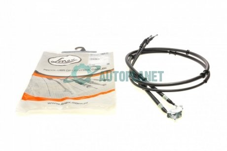 Трос ручника (задний) Opel Zafira 1.8 16V/2.0/2.2 DTI 00-05 (1677/1495+1495mm) LINEX 32.01.74