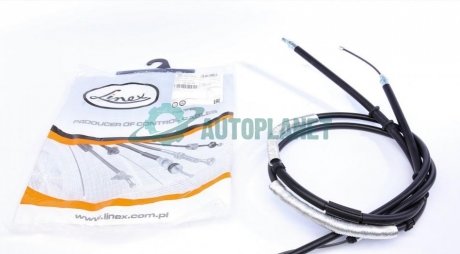 Трос ручника (задній) Opel Corsa 06- (1460/1245+1470/1260mm) LINEX 32.02.25 (фото 1)
