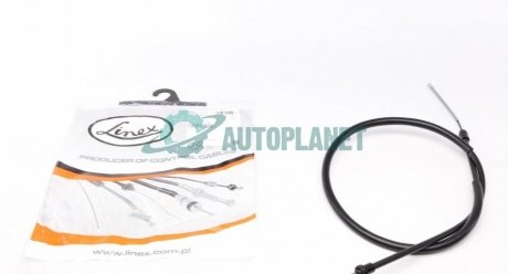 Трос ручника (задний) Peugeot 206 98- (1640/1303mm) LINEX 33.01.08