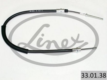 Трос ручника (задній) (L) Peugeot 406 95-04 (695/492mm) LINEX 33.01.38