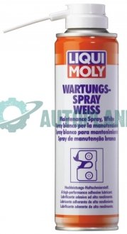Змазка брудовідштовхуюча (біла) (250мл) Wartungs-Spray Weiss LIQUI MOLY 3075 (фото 1)