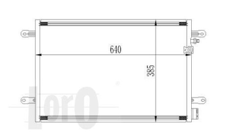 Радиатор кондиционера A6 04-11 Loro 053-016-0026