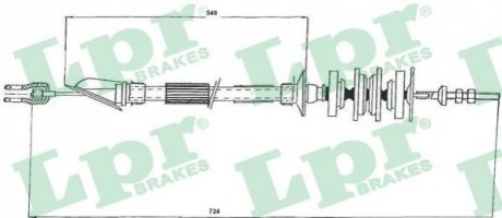 Тросик сцепления LPR C0161C