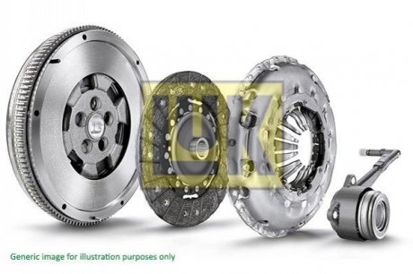 Демпфер + комплект сцепления Volvo C70/S60/S80/V70/XC70 2.3/2.4 97-10 (+ выжимной) LuK 600 0214 00 (фото 1)