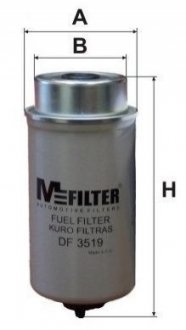 Фильтр топливный Transit (V184) 2.0/2.4DI 00-10.04 M-FILTER DF 3519 (фото 1)