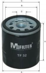Фільтр масляний Combo (бензин) >01/Aveo/Lanos/Lacetti/OPEL M-FILTER TF 32
