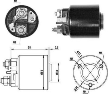 Втягуюче стартера MAGNETI MARELLI 940113050060