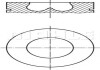 Поршень з кільцями FORD 90.4 TRANSIT 2.4 TDCI 2004- (MAHLE) MAHLE / KNECHT 013 PI 00107 002 (фото 1)