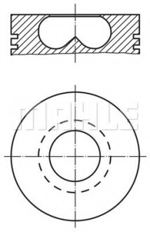 Поршень MAHLE / KNECHT 015 69 02