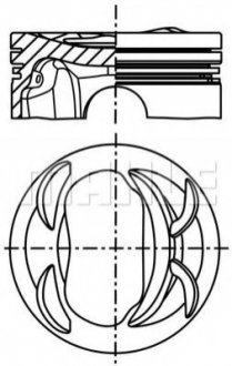 Поршень Mahle MAHLE / KNECHT 028PI00118001