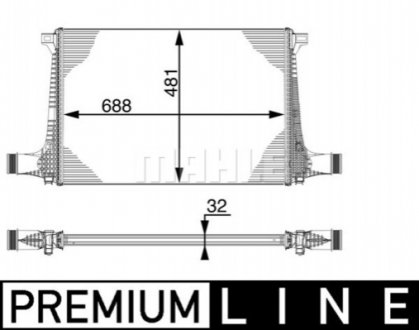 Интеркуллер MAHLE / KNECHT CI 220 000P