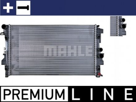 Радіатор охолодження двигуна Vito/Viano W639 (Premium Line! OE) MAHLE / KNECHT CR 608 000P