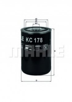 Фильтр топлива MAHLE / KNECHT KC 178 (фото 1)