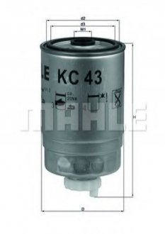 Фильтр топливный Mahle Iveco, снят с производства MAHLE / KNECHT KC43