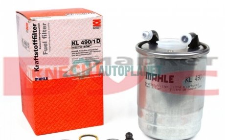 Фильтр топливный MB Sprinter 2.2CDI OM651 09- (H=138.1mm) MAHLE / KNECHT KL490/1D (фото 1)