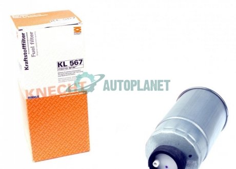 Фильтр топливный Opel Combo/Fiat Ducato 11-/Fiat Doblo 1.3-2.0D Multijet 05- MAHLE / KNECHT KL567