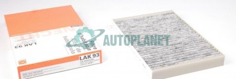 Фильтр салона Audi A4/A6 1.6-4.2 97- (угольный) MAHLE / KNECHT LAK 93