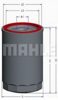 Фильтр масляный Mahle MAHLE / KNECHT OC 1