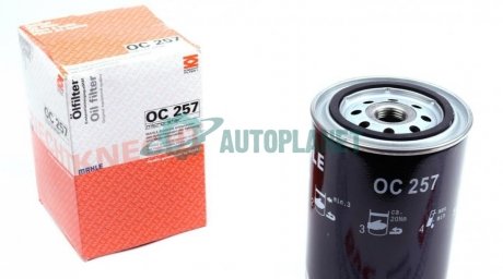 Фільтр масляний VW T4 2.4D/2.5DTI MAHLE / KNECHT OC 257 (фото 1)