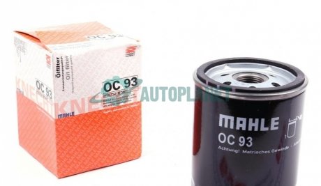 Фільтр масляний Opel 1.6D/1.7D 82- MAHLE / KNECHT OC 93 (фото 1)