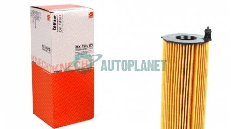 Фильтр масляный Audi A4/A6/A8/Q7 2.7-4.2 TDI 03- MAHLE / KNECHT OX 196/1D (фото 1)