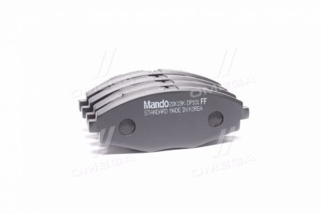 Колодка гальм. диск. DAEWOO LANOS 1.5 передн. (вир-во) MANDO MPD06 (фото 1)