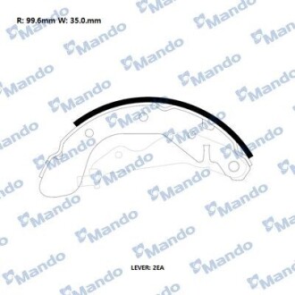 Колодки гальмівні барабан MANDO RMLD07