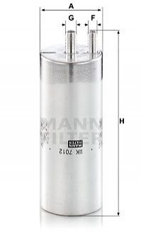 Фильтр топлива MANN WK 7012