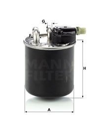 Фільтр паливний MB 1.8-3.5 CDI 10- (вир-во) MANN WK820/14