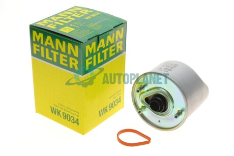 Фільтр паливний Citroen Berlingo/C3/C4/C5/Peugeot 1.6HDi 10-/Fiat Scudo 1.6JTD 07- MANN WK 9034
