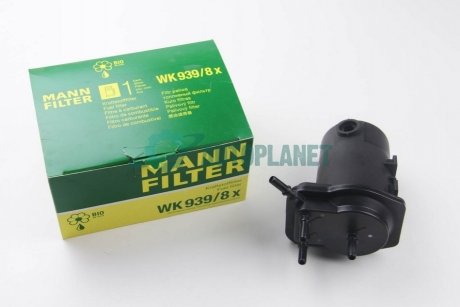 Фильтр топливный 1.5dCi Kangoo 01-08/Clio 01- (под датчик) MANN WK 939/8 X