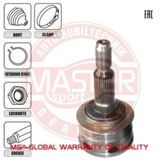 ШРКШ зовн. (22/33z D51.9mm) LACETTI/NUBIRA 1.4-1.6-1.8 05-11 без ABS MASTER SPORT 1516550-SET-MS