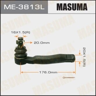 Наконечник кермовий out LH LAND CRUISER 100 LEXUS LX470 2000.08- (ME-3813L) MASUMA ME3813L