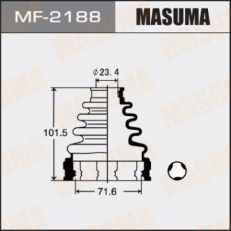 Пильовик ШРКШ внутрішнього Toyota Camry (01-11), Corolla (01-04), Highlander (00-07), RAV 4 (00-) (MF-2188) MASUMA MF2188