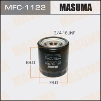 Фільтр масляний Toyota Corolla (03-09), Hilux (01-15), Land Cruiser Prado (06-) MASUMA MFC1122