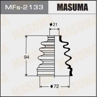 Пильовик ШРКШ внутрішнього Subaru Forester, Impreza, Legacy (-06) силікон (MFs-2133) MASUMA MFs2133