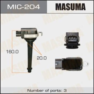 Котушка запалювання Nissan Micra, Qashqai, Note 1.6, X-Trail 2.0 (-14) (MIC-204) MASUMA MIC204