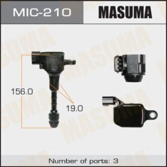 Котушка запалювання (MIC-210) MASUMA MIC210