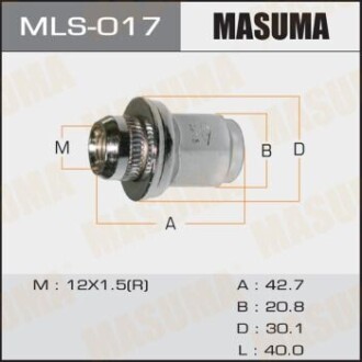 Гайка колеса (MLS-017) MASUMA MLS017