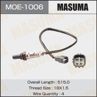 Датчик кисню (лямбда-зонд) Toyota Highlander (00-07) MASUMA MOE1006