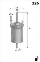 Фільтр палива (аналогWF8317/KL156/3) MECAFILTER ELE6101