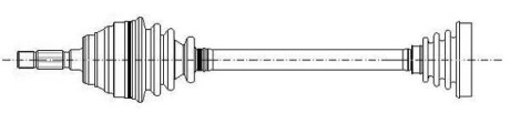 Піввісь Metelli 17-0211